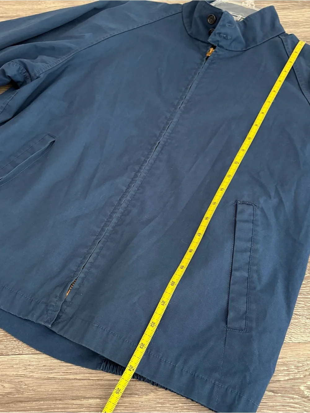 Vintage London Fog Men's Navy Stand-Collar Windbreaker Size 40 Reg
